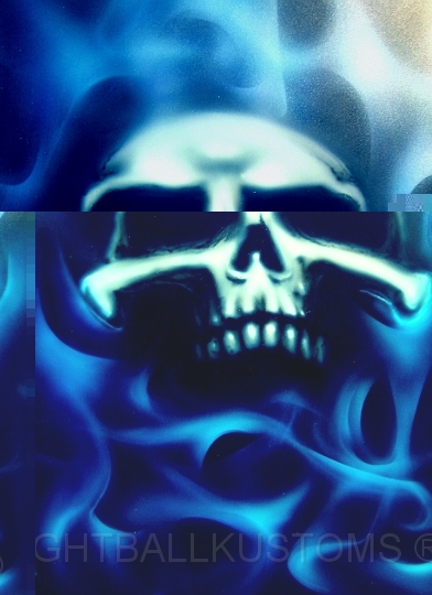 True Blue Skull